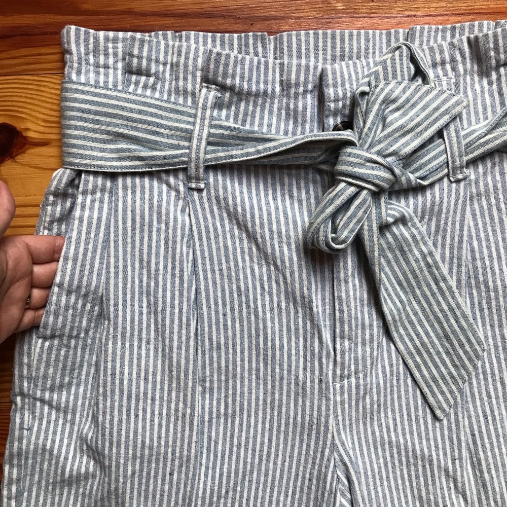 Madewell Denim Tie Waist Wide Leg Pants, NWT, 8 - Picture 4 of 13